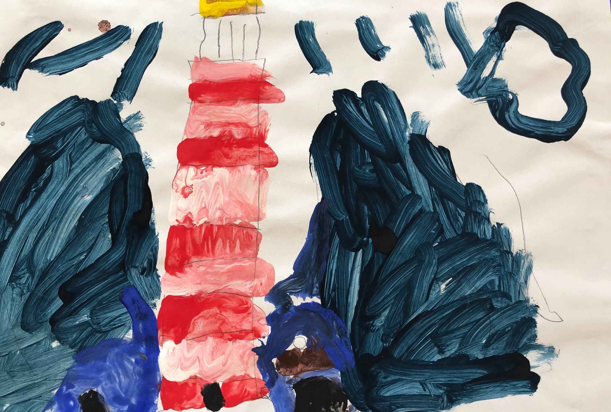 Painting of lighthouse