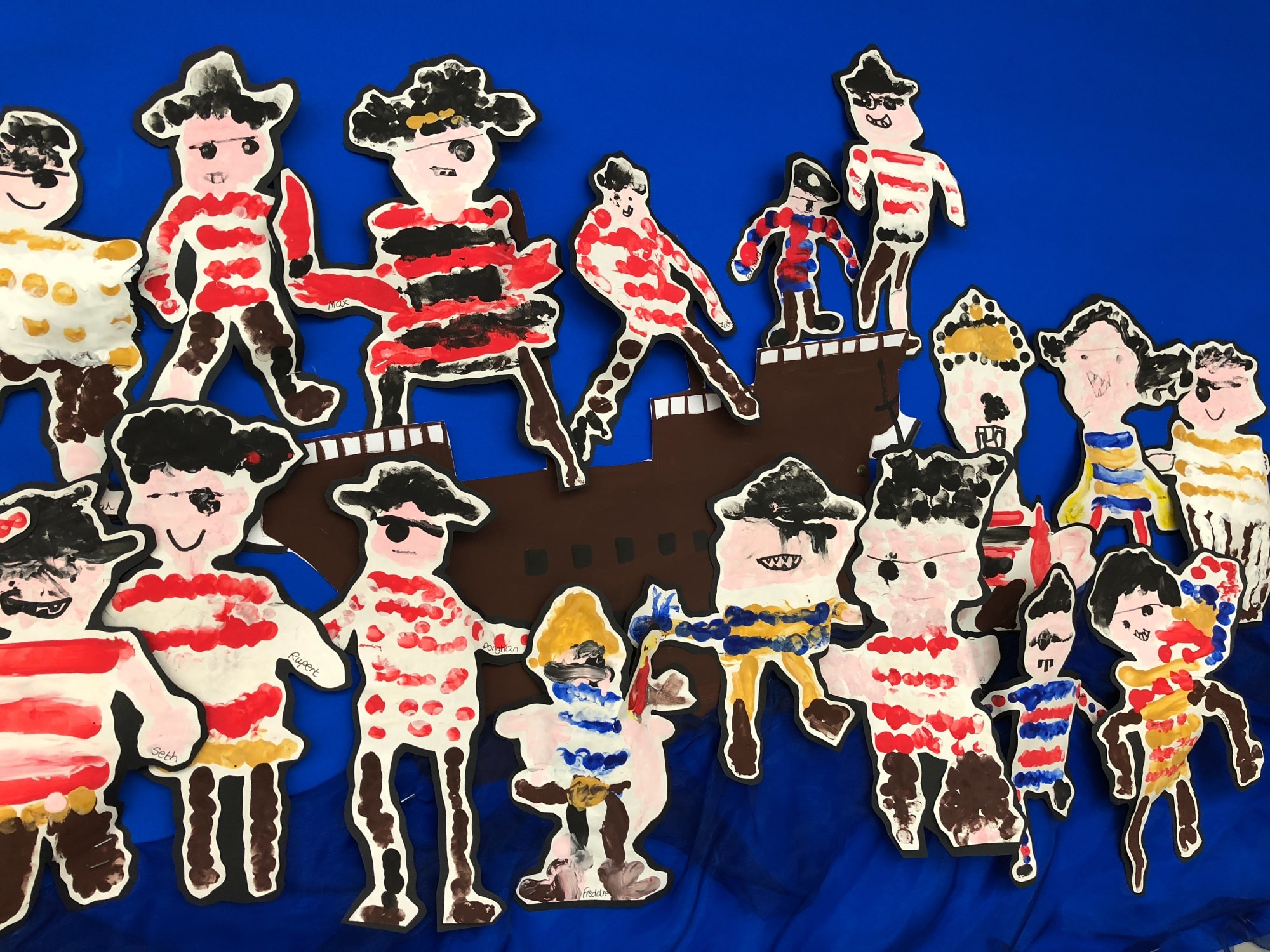Painting of pirates
