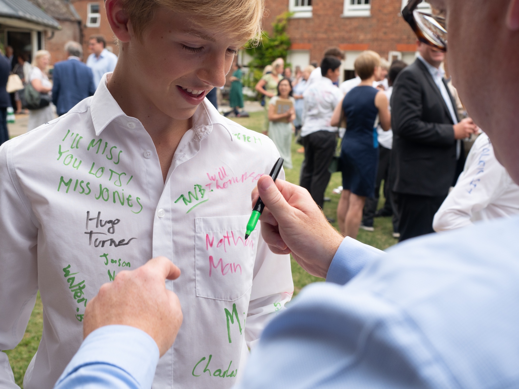The Valete traddition of signing Leavers' shirts